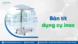 bàn tít dụng cụ inox cho cơ sở y tế