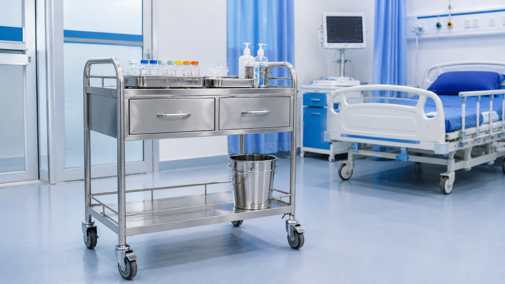 Inox 304 trong xe tiêm y tế
