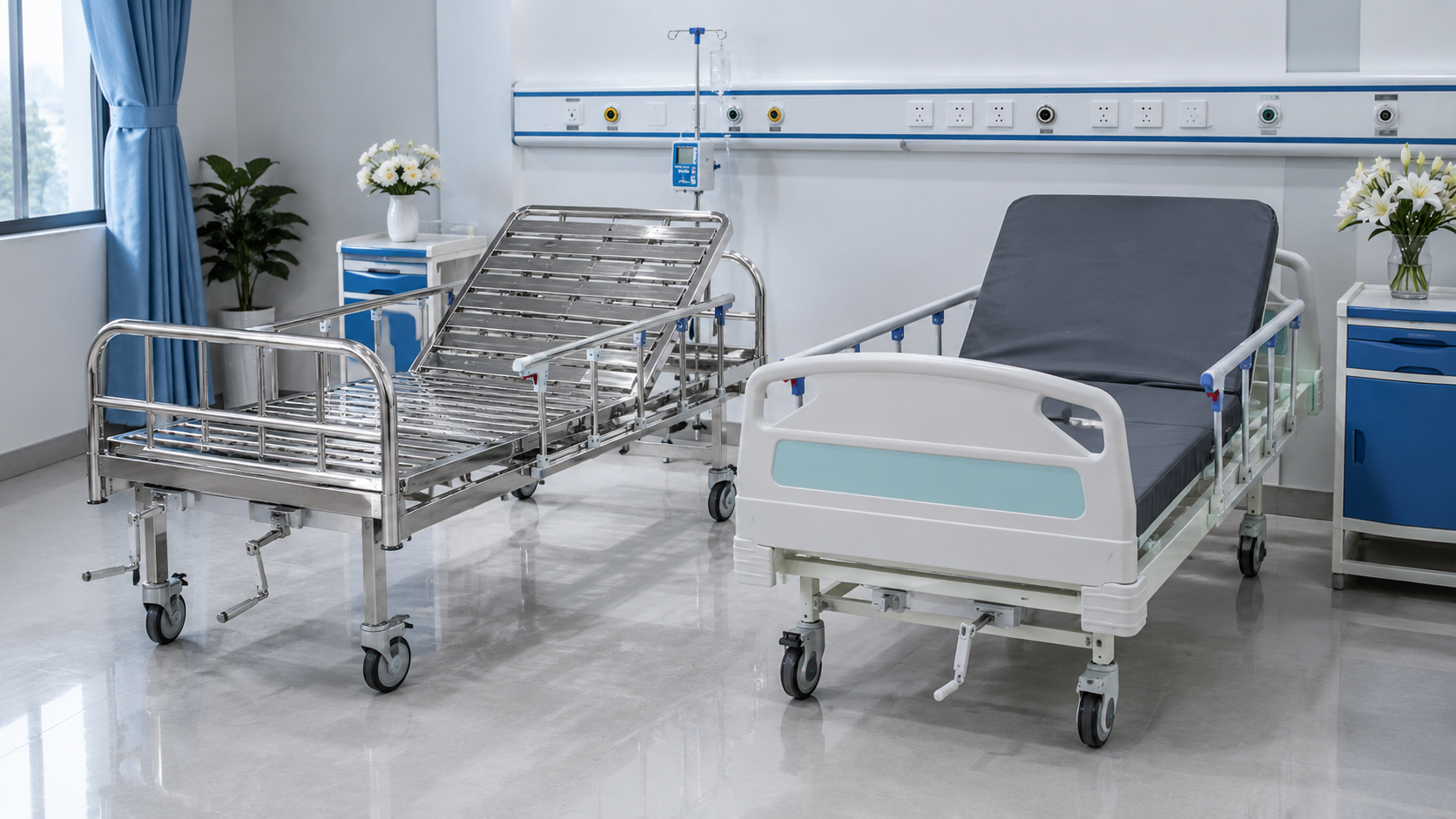 Giường inox hay sơn tĩnh điện?