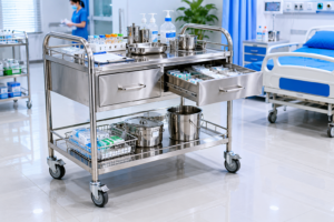 Cấu tạo xe tiêm inox gồm những bộ phận nào?